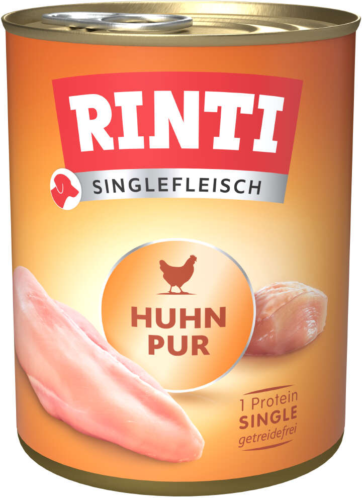 RINTI Hunde-Nassfutter Singlefleisch Pur Huhn